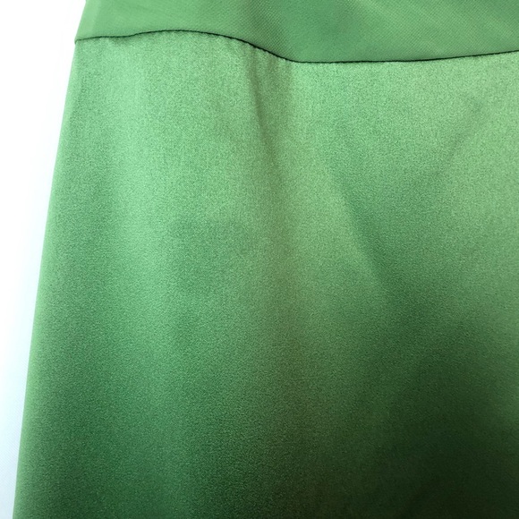 David’s Bridal Clover Green Strapless Satin Dress - Size 4 - Picture 7 of 15